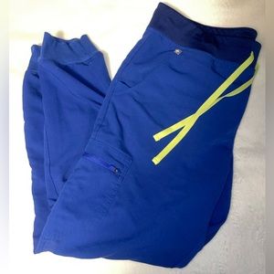 Women’s Figs Scrubs Zamora Jogger Electric Blue Size L